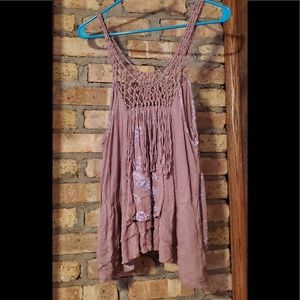 Free People Fringe tank top